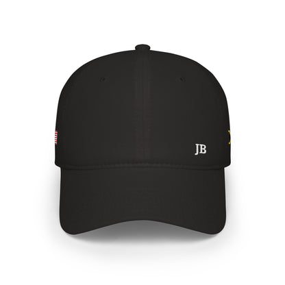 Jamaican American Flag Hat Personalized Initials | Jamaica USA Dual Heritage Embroidered Cap | Low Profile Cotton Baseball Hat - Proud & Loyal