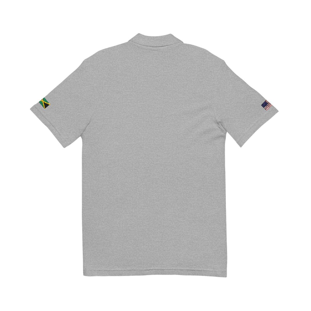 Jamaican American Heritage Polo Shirt, Jamaica USA Flag Embroidered Polo, Custom Initials, Cotton Pique Shirt, Jamaican Gift - Proud & Loyal