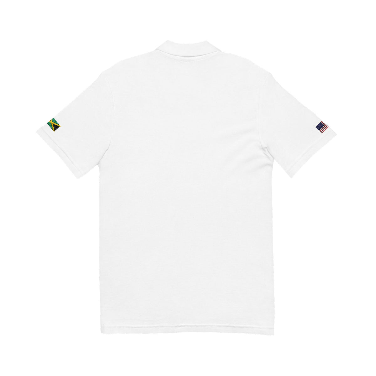 Jamaican American Heritage Polo Shirt, Jamaica USA Flag Embroidered Polo, Custom Initials, Cotton Pique Shirt, Jamaican Gift - Proud & Loyal