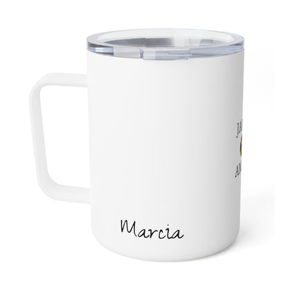 Jamaican American Personalized Name Insulated Coffee Mug, Custom Travel Tumbler, Jamaica USA Dual Heritage Naturalization Citizen Gift - Proud & Loyal