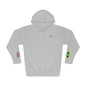 Jamaican British Flag Fleece Hoodie | Jamaica UK Dual Heritage Gift | Personalized Initials | Embroidered Sleeve Flags | United Kingdom - Proud & Loyal
