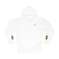 Jamaican British Flag Fleece Hoodie | Jamaica UK Dual Heritage Gift | Personalized Initials | Embroidered Sleeve Flags | United Kingdom - Proud & Loyal