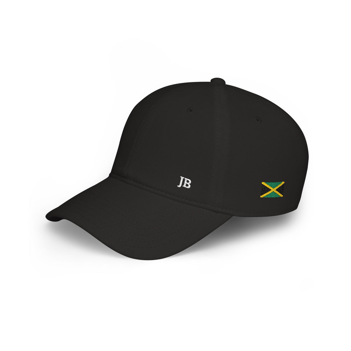 Jamaican British Flag Hat Personalized Initials | Jamaica UK Dual Heritage Embroidered Cap | Low Profile Cotton Baseball Hat - Proud & Loyal