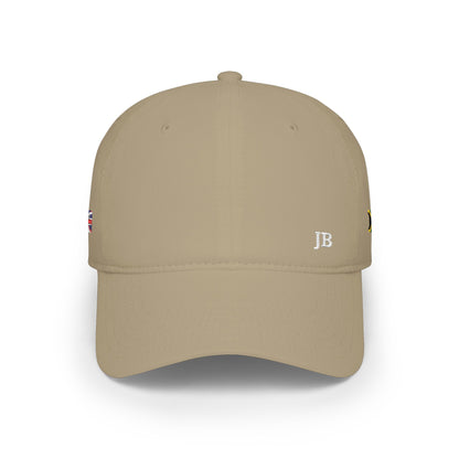 Jamaican British Flag Hat Personalized Initials | Jamaica UK Dual Heritage Embroidered Cap | Low Profile Cotton Baseball Hat - Proud & Loyal