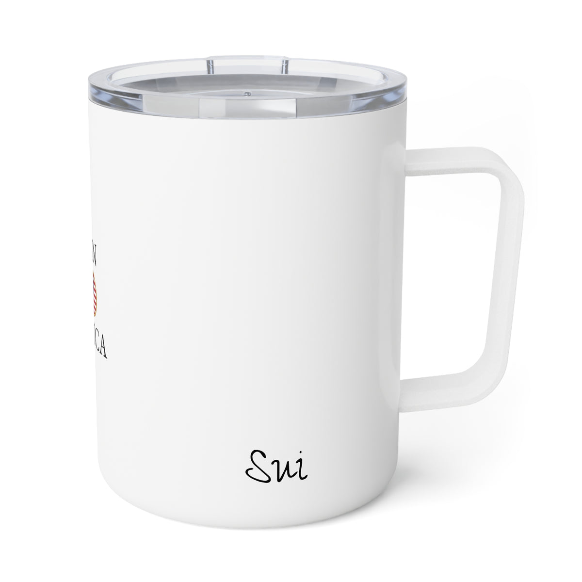 Japan American Personalized Name Insulated Coffee Mug