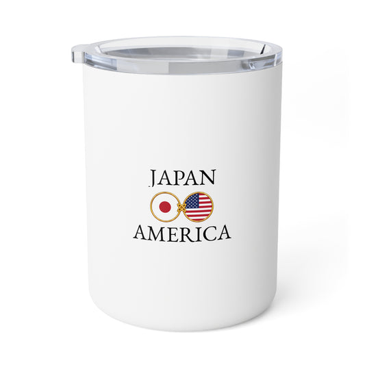 Japan American Personalized Name Insulated Coffee Mug, Nippon Custom Travel Tumbler, Japan USA Dual Heritage Naturalization Citizen Nihon - Proud & Loyal
