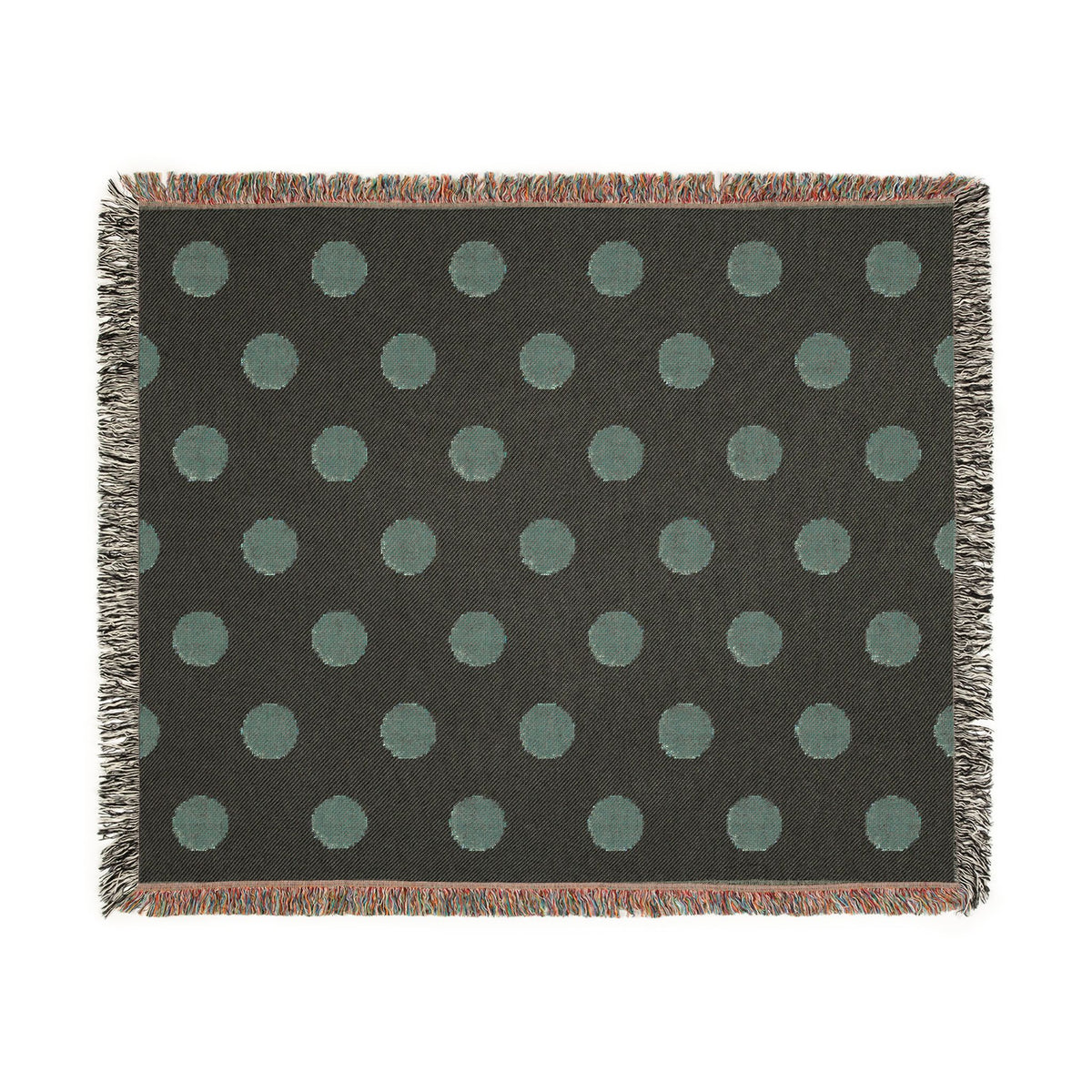 Japan Flag Polka Dot Woven Blanket | Neutral Dot Throw - Proud & Loyal