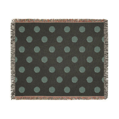 Japan Flag Polka Dot Woven Blanket | Neutral Dot Throw - Proud & Loyal
