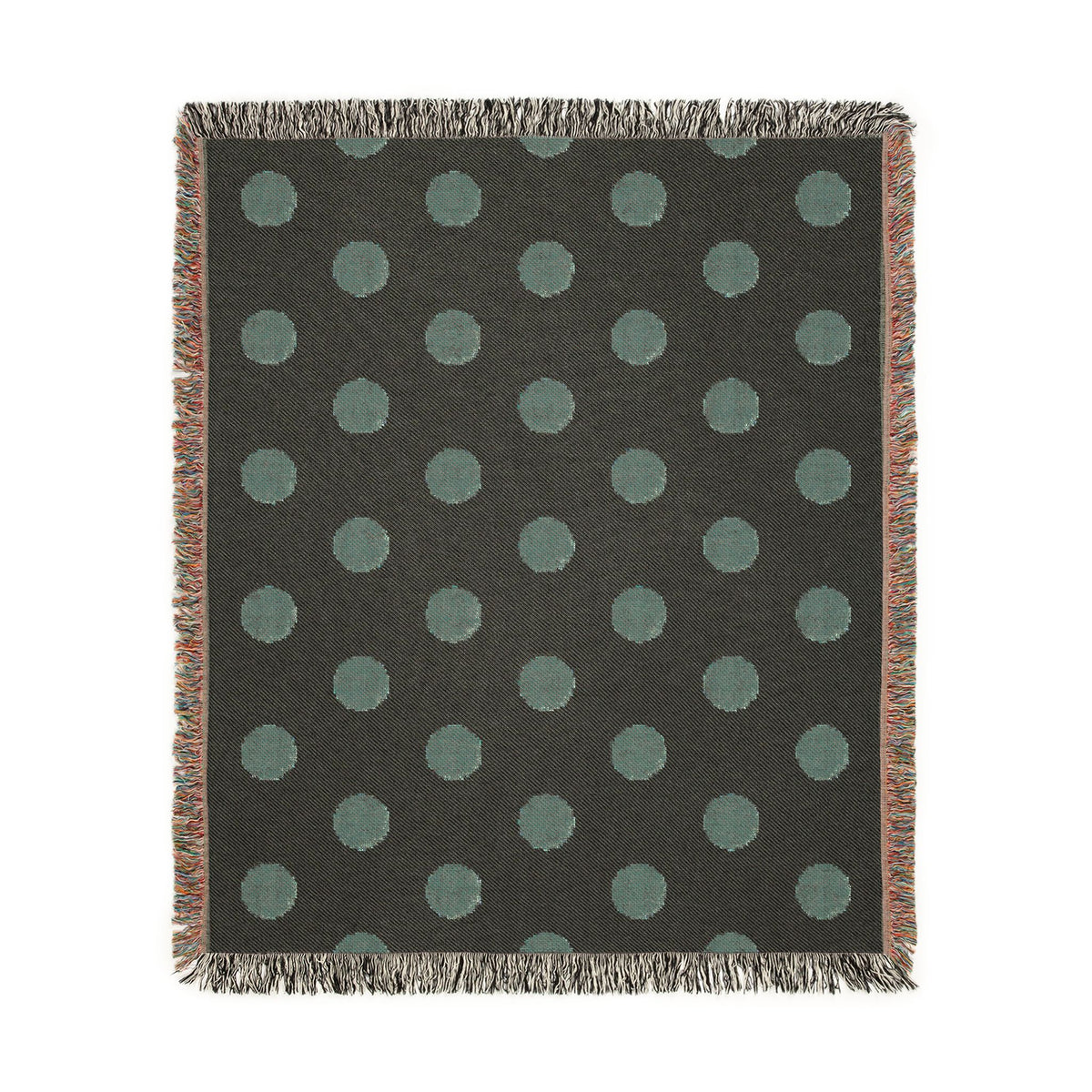 Japan Flag Polka Dot Woven Blanket | Neutral Dot Throw - Proud & Loyal