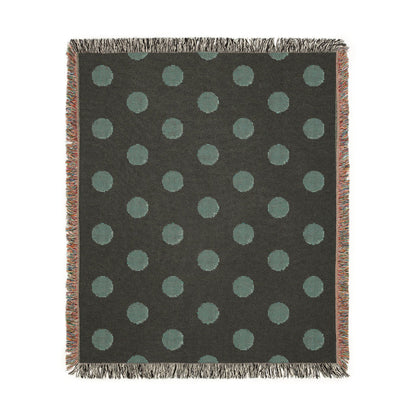 Japan Flag Polka Dot Woven Blanket | Neutral Dot Throw - Proud & Loyal