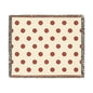 Japan Flag Polka Dot Woven Blanket | Neutral Dot Throw - Proud & Loyal