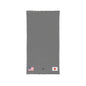 Japanese American Embroidered Waffle Cotton Throw, Lightweight Cozy Blanket | Japan USA Neutral Home Accent - Proud & Loyal
