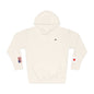 Japanese American Flag Fleece Hoodie | Japan USA Dual Heritage Gift | Personalized Initials | Embroidered Sleeve Flags - Proud & Loyal