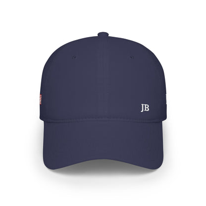 Japanese American Flag Hat Personalized Initials | Japan USA Dual Heritage Embroidered Cap | Low Profile Cotton Baseball Hat - Proud & Loyal