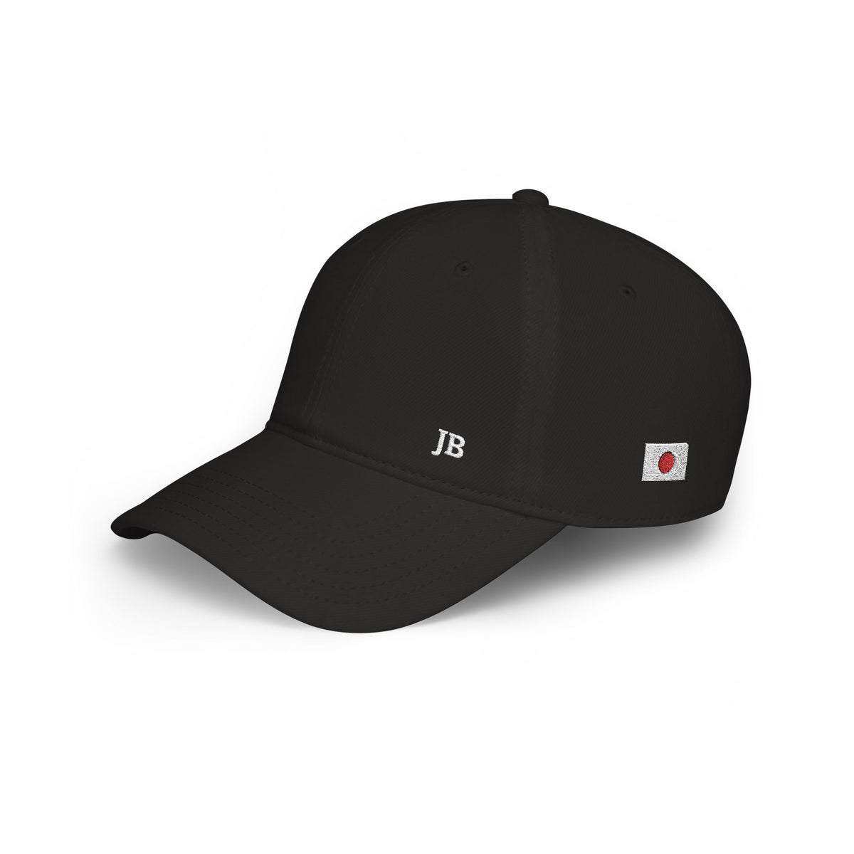 Japanese American Flag Hat Personalized Initials | Japan USA Dual Heritage Embroidered Cap | Low Profile Cotton Baseball Hat - Proud & Loyal