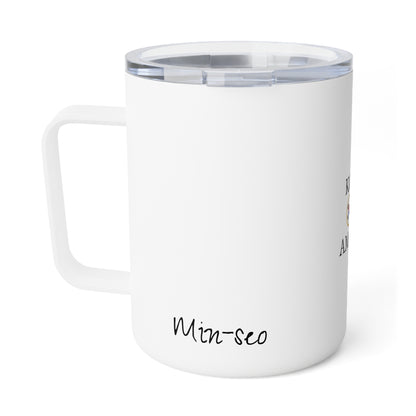 Korean American Personalized Name Insulated Coffee Mug, Custom Travel Tumbler, South Korea USA Dual Heritage Naturalization Citizen Gift - Proud & Loyal