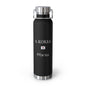 Korean Heritage Insulated Water Bottle, Copper Lined, Custom Thermos, South Korea Flag Metal Travel Flask, Personalized Name - Proud & Loyal