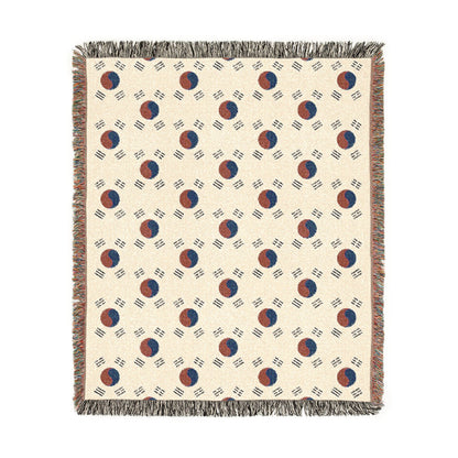 Korean Taegeuk Woven Blanket – Korean Flag Throw | Proud & Loyal - Proud & Loyal
