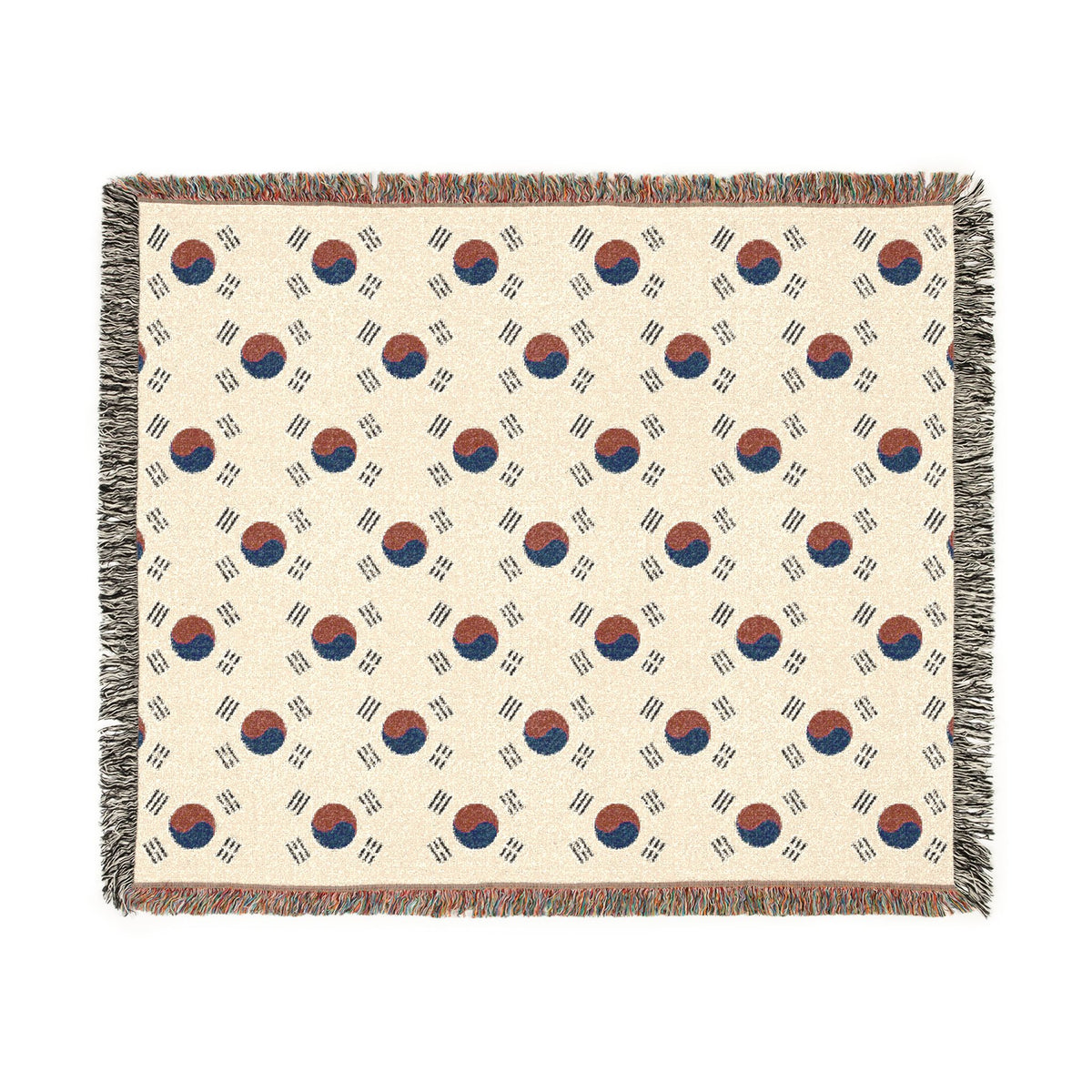 Korean Taegeuk Woven Blanket – Korean Flag Throw | Proud & Loyal - Proud & Loyal