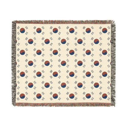 Korean Taegeuk Woven Blanket – Korean Flag Throw | Proud & Loyal - Proud & Loyal