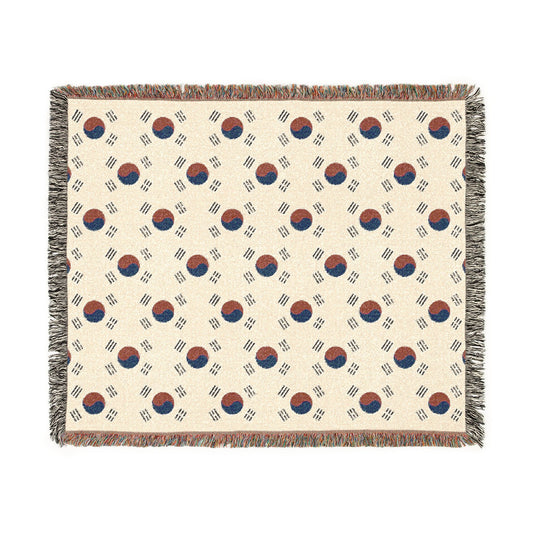 Korean Taegeuk Woven Blanket – Korean Flag Throw | Proud & Loyal - Proud & Loyal