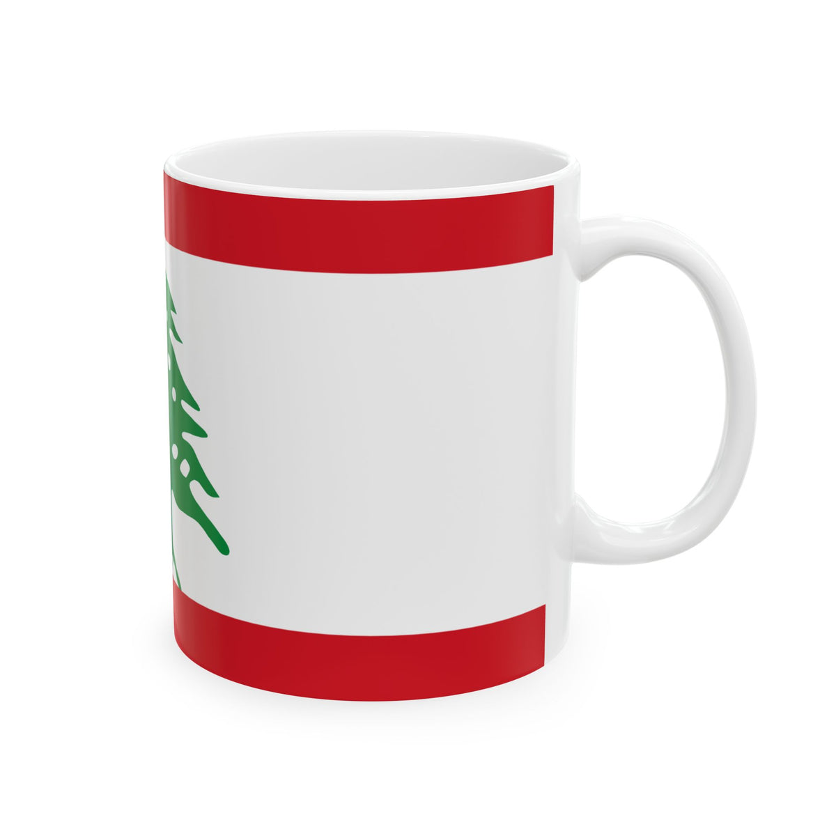 Lebanese Cedar Flag Mug | Lebanon Tree Ceramic Mug - Proud & Loyal