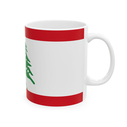 Lebanese Cedar Flag Mug | Lebanon Tree Ceramic Mug - Proud & Loyal