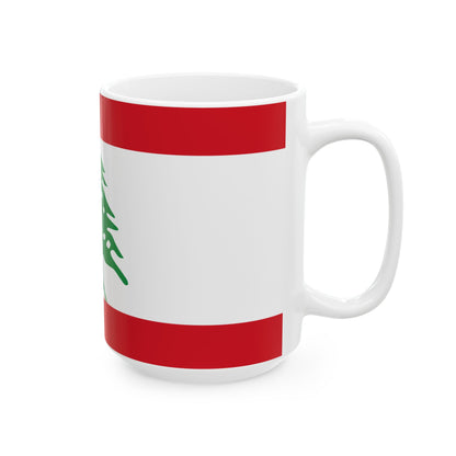Lebanese Cedar Flag Mug | Lebanon Tree Ceramic Mug - Proud & Loyal