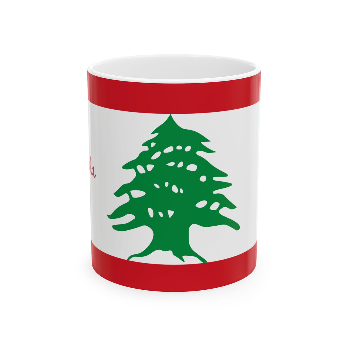 Lebanese Cedar Flag Mug | Lebanon Tree Ceramic Mug - Proud & Loyal