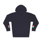 Mexican American Flag Fleece Hoodie | Mexico USA Dual Heritage Naturalization Gift | Personalized Initials | Embroidered Sleeve Flags - Proud & Loyal