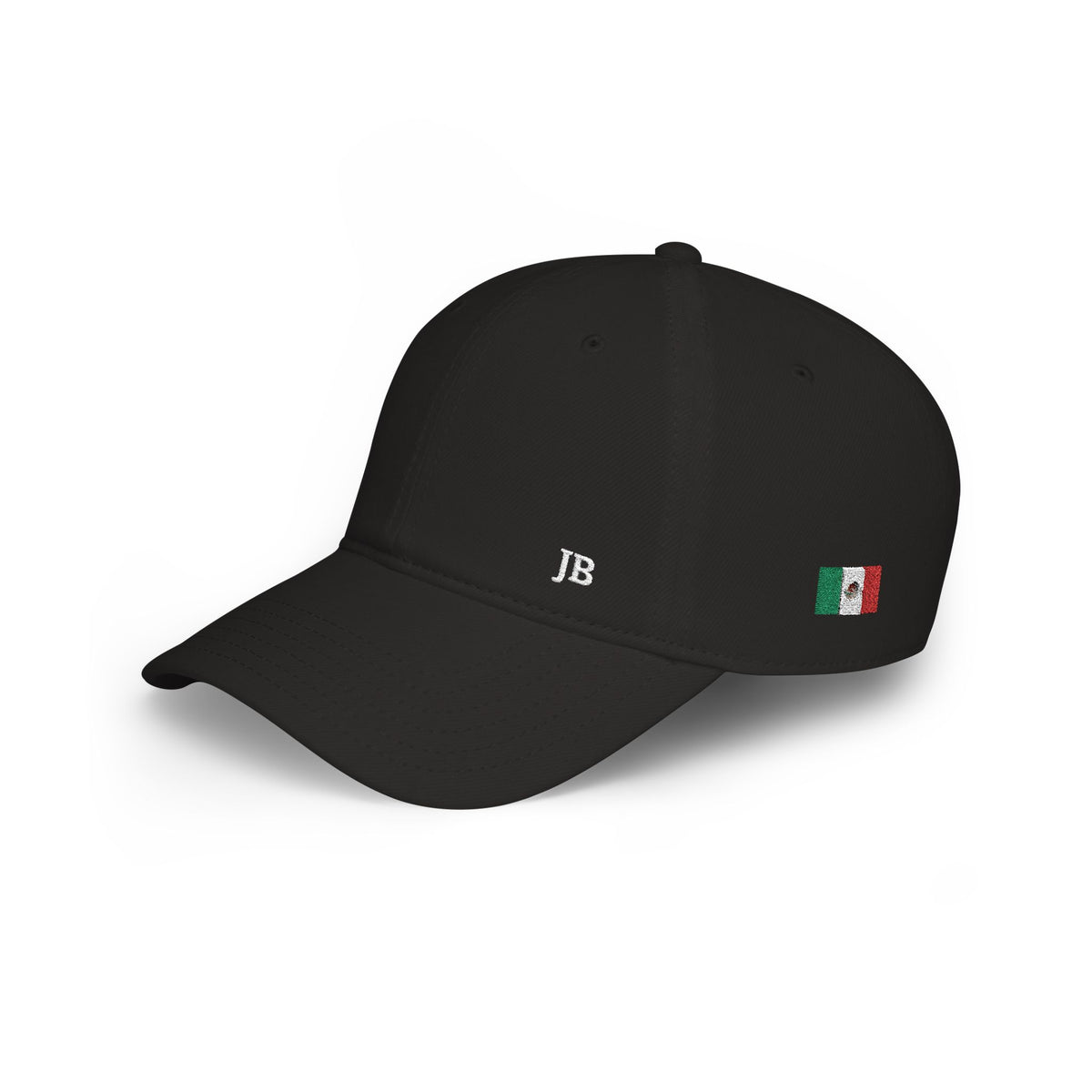 Mexican American Flag Hat Personalized Initials | Mexico USA Dual Heritage Embroidered Cap | Low Profile Cotton Baseball Hat - Proud & Loyal