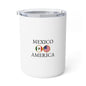 Mexican American Personalized Name Insulated Coffee Mug, Custom Travel Tumbler, Mexico USA Dual Heritage Naturalization Citizen Gift - Proud & Loyal