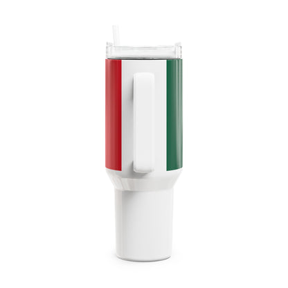 Mexican Flag Crest Tumbler | 40oz Insulated Travel Mug - Proud & Loyal