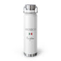 Mexican Heritage Insulated Water Bottle, Copper Lined, Custom Thermos, Mexico Flag Metal Travel Flask, Personalized Name - Proud & Loyal