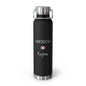 Mexican Heritage Insulated Water Bottle, Copper Lined, Custom Thermos, Mexico Flag Metal Travel Flask, Personalized Name - Proud & Loyal