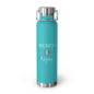 Mexican Heritage Insulated Water Bottle, Copper Lined, Custom Thermos, Mexico Flag Metal Travel Flask, Personalized Name - Proud & Loyal