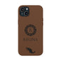 Mexico Vegan Leather iPhone Case, Custom Mexican Monogram Cover, Personalized Name Initials iPhone 16 15 14 13 12, Mexican Map Gift - Proud & Loyal