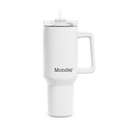 Monday Personalized Tumbler, 40oz - Custom Insulated Drinkware for Travel, Outdoors, Gym, Gifts, Birthday, Custom Name, Day of the Week - Proud & Loyal