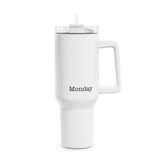 Monday Personalized Tumbler, 40oz - Custom Insulated Drinkware for Travel, Outdoors, Gym, Gifts, Birthday, Custom Name, Day of the Week - Proud & Loyal