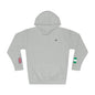 Naija Nigerian British Flag Fleece Hoodie | Nigeria UK Dual Heritage Gift | Personalized Initials | Embroidered Sleeve Flag | United Kingdom - Proud & Loyal