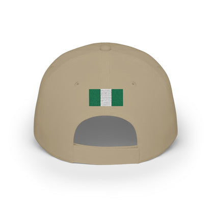 Nigeria Embroidered Cap, Nigerian Flag Hat, Patriotic Baseball Cap, Nigerian Pride Cotton Hat, Unisex Gift, Low Profile Cotton Cap - Proud & Loyal