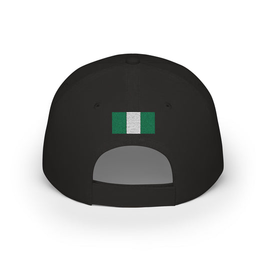 Nigeria Embroidered Cap, Nigerian Flag Hat, Patriotic Baseball Cap, Nigerian Pride Cotton Hat, Unisex Gift, Low Profile Cotton Cap - Proud & Loyal