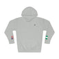 Nigerian American Flag Fleece Hoodie | Nigeria USA Dual Heritage Gift | Personalized Initials | Embroidered Sleeve Flags - Proud & Loyal
