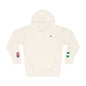 Nigerian American Flag Fleece Hoodie | Nigeria USA Dual Heritage Gift | Personalized Initials | Embroidered Sleeve Flags - Proud & Loyal
