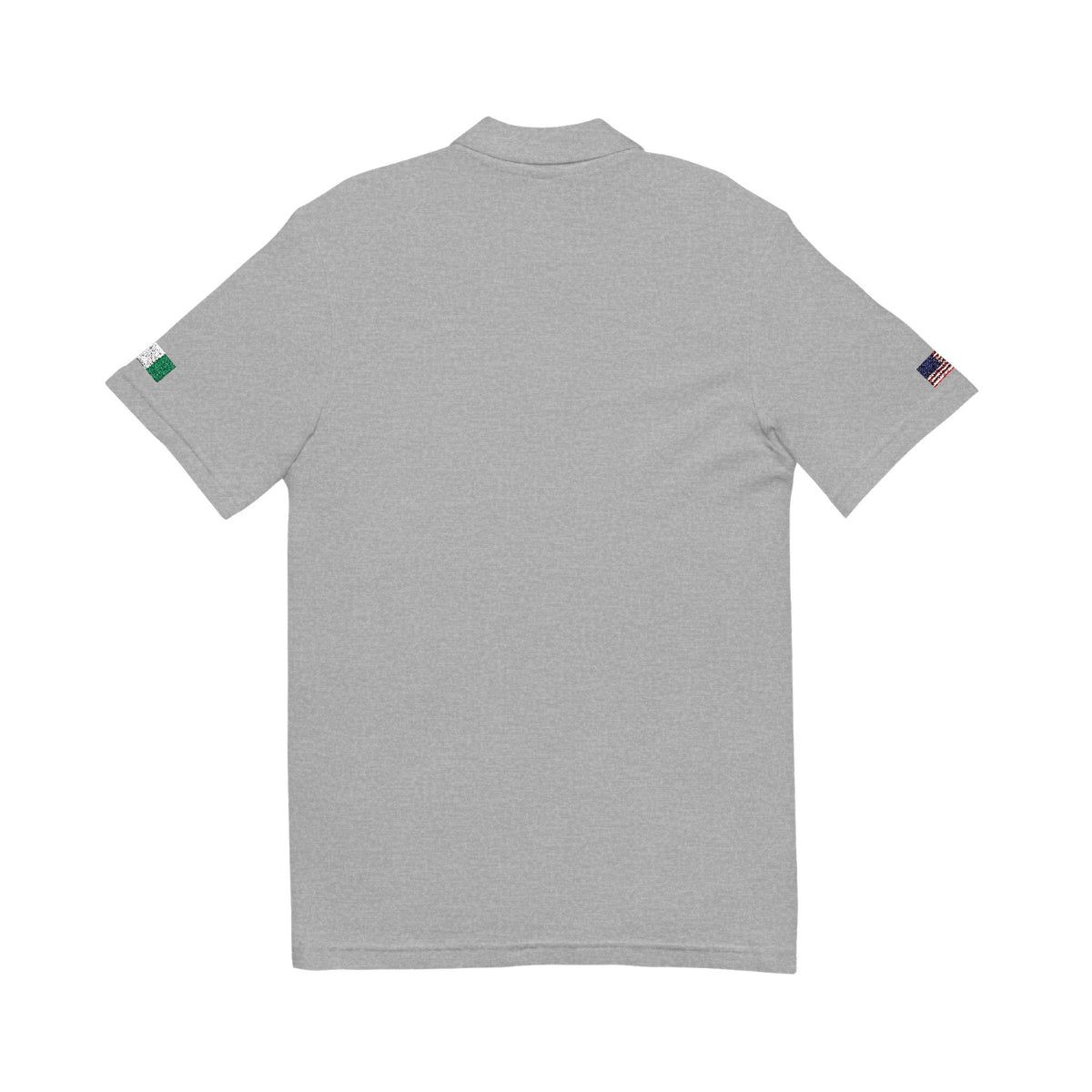 Nigerian American Heritage Polo Shirt, Nigeria USA Flag Embroidered Polo, Custom Initials, Cotton Pique Shirt, Nigerian Gift - Proud & Loyal