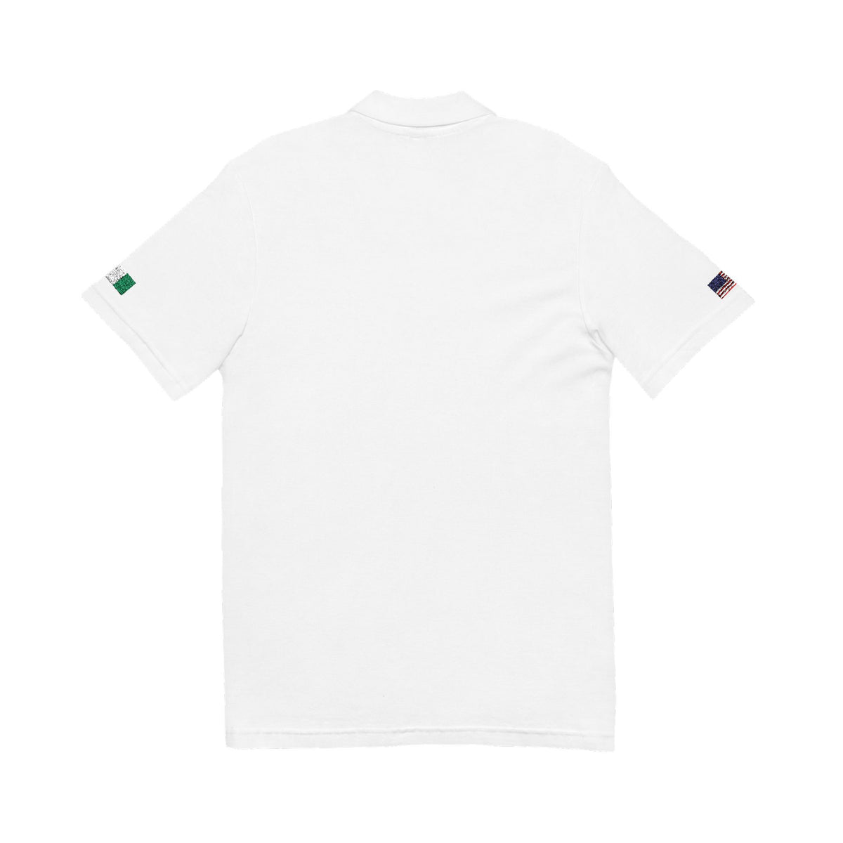 Nigerian American Heritage Polo Shirt, Nigeria USA Flag Embroidered Polo, Custom Initials, Cotton Pique Shirt, Nigerian Gift - Proud & Loyal