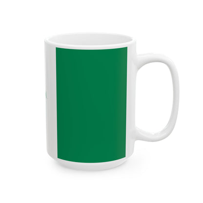 Nigerian Flag Green Stripe Personalized Name Mug | Ceramic Coffee Cup - Proud & Loyal