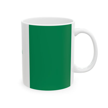 Nigerian Flag Green Stripe Personalized Name Mug | Ceramic Coffee Cup - Proud & Loyal
