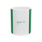 Nigerian Flag Green Stripe Personalized Name Mug | Ceramic Coffee Cup - Proud & Loyal