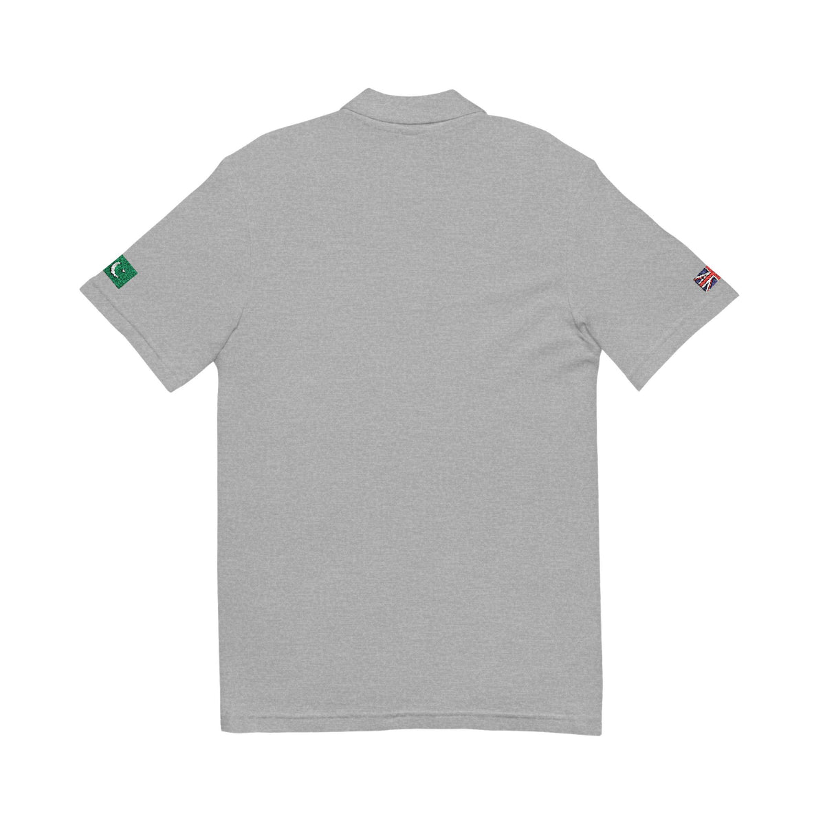 Pakistani British Embroidered Polo Shirt | Pakistan UK Dual Heritage Polo | Personalized Initials | Two Flag Heritage Gift - Proud & Loyal
